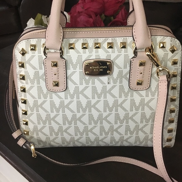 Michael Kors Handbags - Authentic Michael Kors Sandrine studded satchel